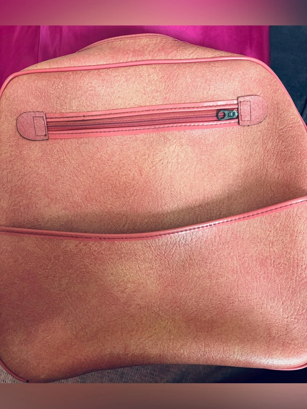 1960s Pearlized Pink Carryon Bag